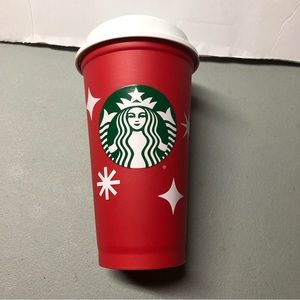 Red Cup Day 2013 Starbucks Coffee Co 25 Years of Holiday Tumbler 16 oz Reusable